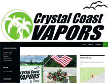 Tablet Screenshot of crystalcoastvapors.com